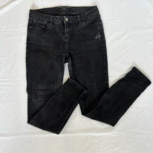 Orsay Women’s Low Rise Stretch Skinny Jeans in Classic Black Sz 42 EU/ 6-8 US